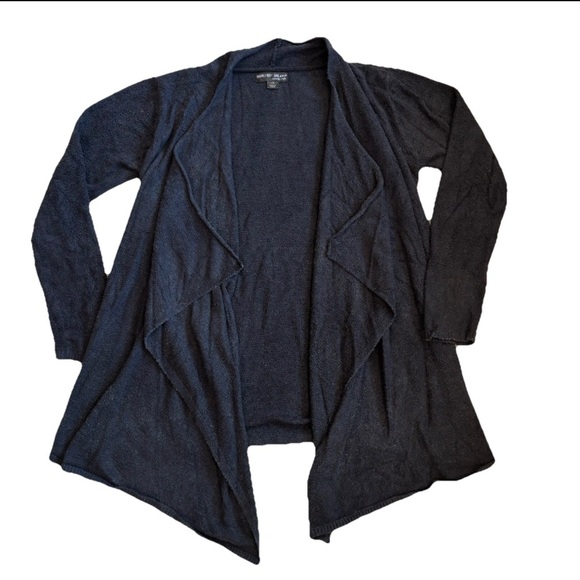 Barefoot Dreams Sweaters - Barefoot Dreams Cardigan L/XL Womens Sweater Size Black CozyChic Lite Waterfall